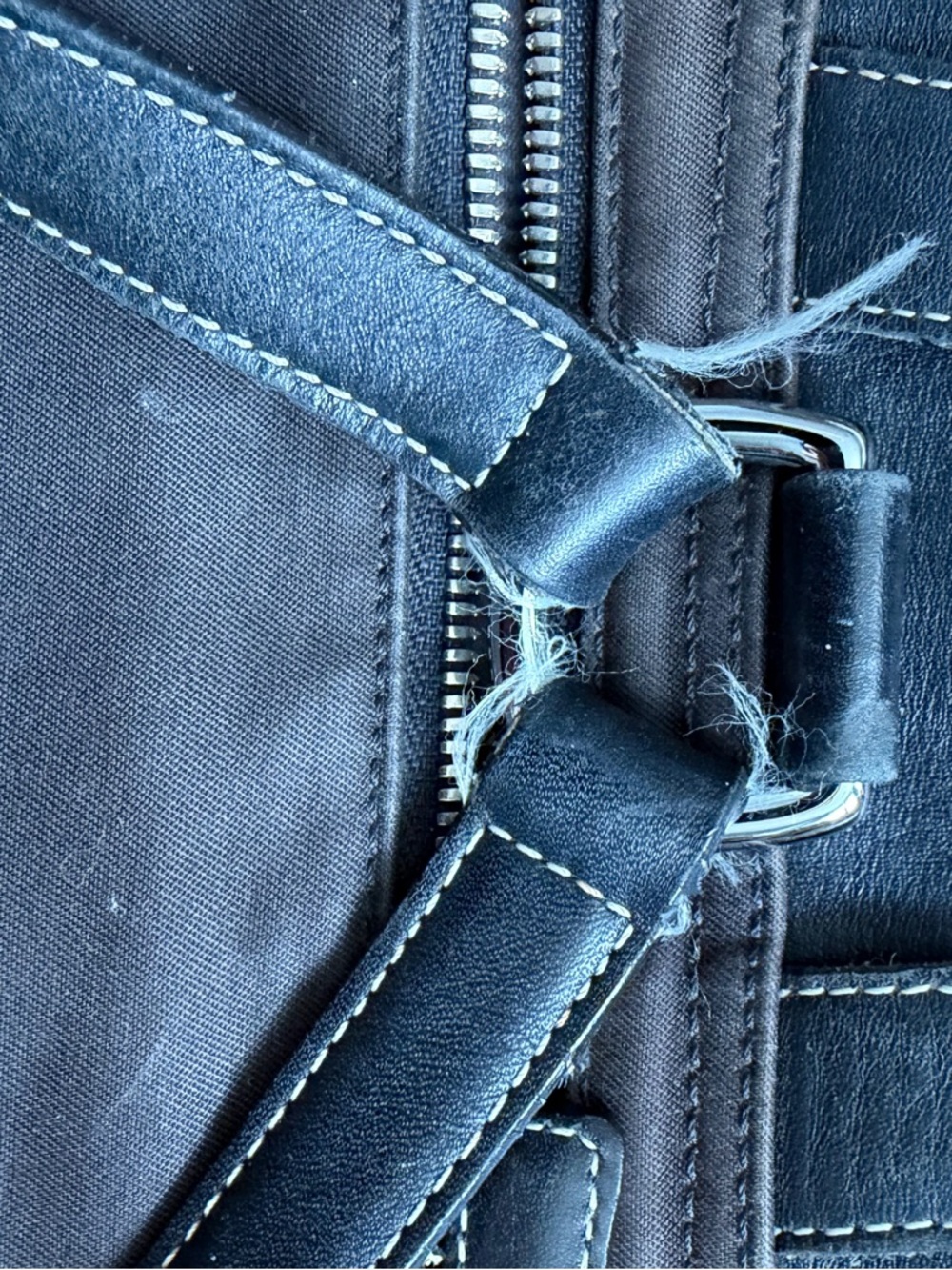 Vintage Coach Black Hamptons Canvas and Leather Backpack (Read Description) - Picture 13 of 16